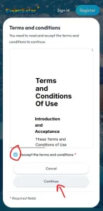 Cams Terms and conditions