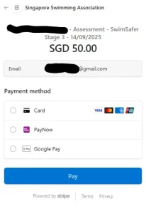 Payment page
