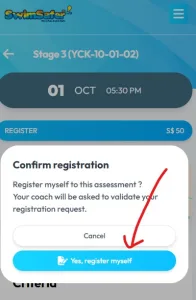 Cams register screen