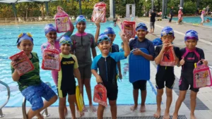 kids with childrens day gift